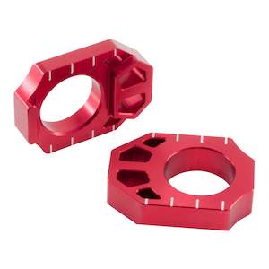 Zeta Rear Axle Block Kawasaki KX/KXF '03-16 ,Suzuki RMZ '04- Red