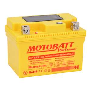 Battery: Motobatt Pro Lithium Battery MLX4LR-HPL *10 for Yam