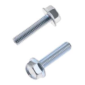 Bolts: Bolt 6x25mm Hex (10mm Head) Flange Bolt (Packet of 10)