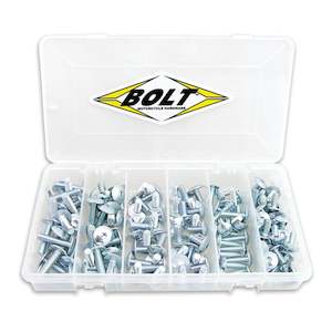 Bolts: BOLT FAIRING BOLT ASSTD 20 ea 5x12/5x20/ 6x12/6x16/6x20/6x25