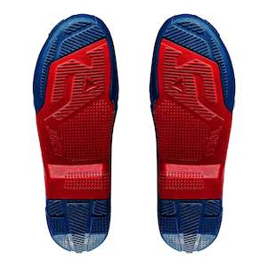Boot Soles: Leatt 4.5/5.5 Boot Outer Sole - Blue / Red [Pair]