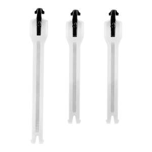 Boot Straps: Leatt 3.5 Junior Strap Kit 3-pcs - White