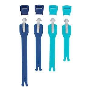 Boot Straps: Leatt 4.5/5.5 Boot Strap Kit Flexlock 4-pcs - Aqua