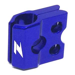 Brake Fittings: Zeta F-Brake Line Clamp Kawasaki KXF/KLX, Suzuki RM/RMZ - Blue
