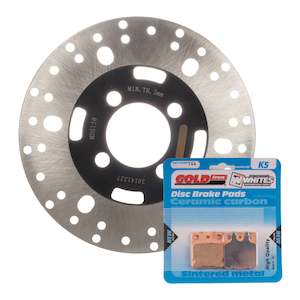 Brake Rotor Pad Kits: Brake Disc & Pad Front Kit - Yamaha YFM350FW Big Bear '99
