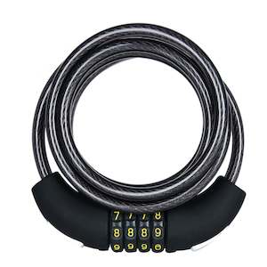 Cable Locks: Oxford Combi 8 Ressetable Combi Lock 8mm X 1800mm