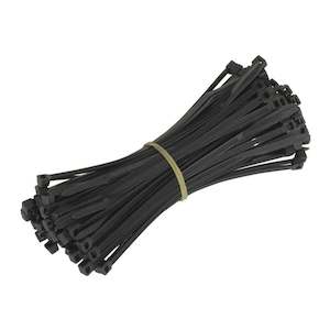 Whites Cable Ties 300 x 4.8mm 100pcs/Bag Black