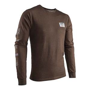 Casual Shirts T Shirts: Leatt Core Long Shirt - Loam