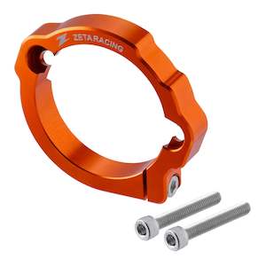 Clutch: Zeta Exhaust Flange Guard KTM Husqvarna GasGas 2-Stroke - Orange