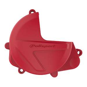 Clutch Cover Protectors: Clutch Cover Protector Honda CRF450R/RX '17-' Red