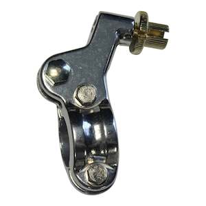 Clutch Lever Brackets: Whites Left Bracket Honda 2-piece CR '97-'03 - Forged Polished