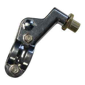 Clutch Lever Brackets: Whites Left Bracket Kawasaki 2-piece KX '83-'98 - Polished Forged