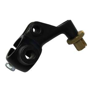 Clutch Lever Brackets: Whites Left Bracket Honda 1-piece with Mirror Mount