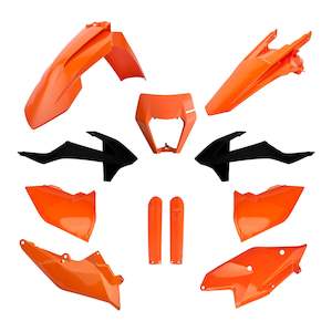 Complete Plastic Kits: Polisport Full Enduro Kit w/Mask KTM EXC/EXC-F '17-'19 - OEM 17