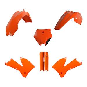 Complete Plastic Kits: Polisport Full Kit KTM SX ('05-'06) / XC/XC-F ('06-'07) - OEM Orange