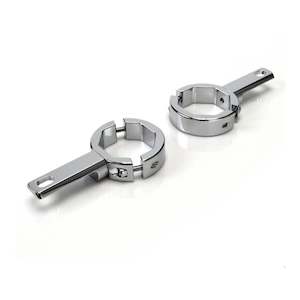 Denali Mounts: Denali Conv Fork Tube Light Mount/ 39-49mm Diametre Tubes - Chrome