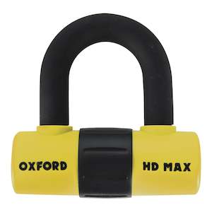 Disc Locks: Oxford Disc Lock & Padlock HD Max 14mm - Yellow