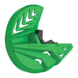 Disc Protectors: Polisport Disc Protector Kawasaki KX250F '13-'20 / KX450F '15-'18 - Green