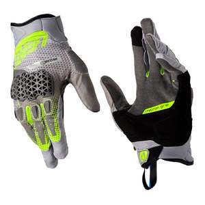Adventure: Leatt 5.5 ADV HydraDri Glove (Short) - Grey / Hi-Viz
