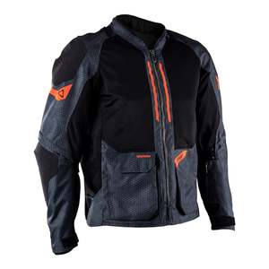 Adventure: Leatt 4.5 ADV FlowTour Jacket (Short) - Iron Grey