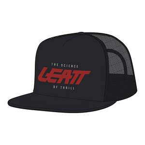 Casual Hats Caps: Leatt Trucker Cap - Black (S-XL)