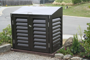 Products: Wheelie Bin Shed - 2 Bin 120/140L (Louvre)