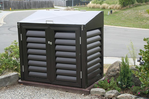 Products: Wheelie Bin Shed - 2 Bin 120/140L (Louvre)