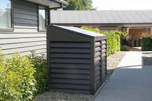 Products: Wheelie Bin Shed - 3 Bin 240L (Louvre)