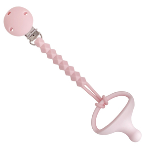 Products: Silicone Dummy and Clip - Candy Floss Pink - Hungry Cubs