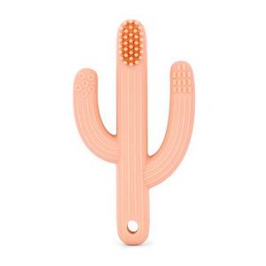 Products: Silicone Cactus Toothbrush Teether - Peachy