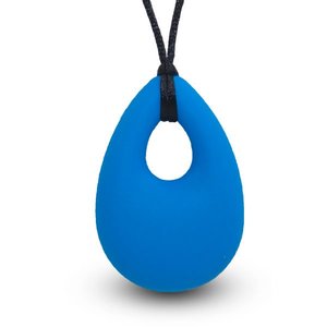 Silicone pendant necklace teether - Blue