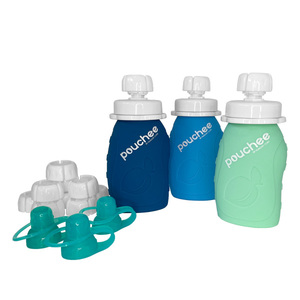 Products: Pouchee Deluxe Set Reusable Baby Food Pouches NZ