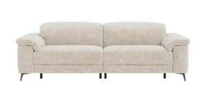 Tate 3 Seater Power Reclining Sofa in Fabric