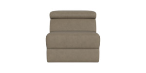 Products: Stevie Modular Armless Chair with Adjustable Headrest in Leather