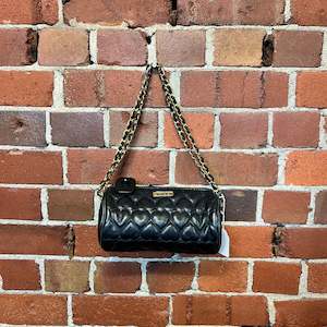 bags: MOSCHINO 1990'S Circular leather bag