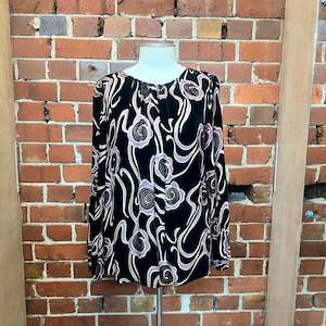 HELEN CHERRY silk velvet top