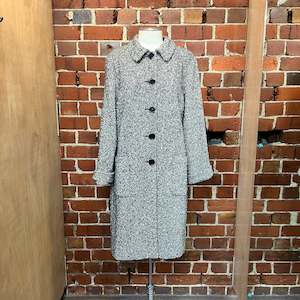 MOSCHINO 1990's woven wool coat