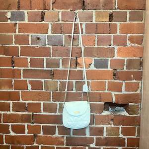 MOSCHINO 1990s heart quilted bag