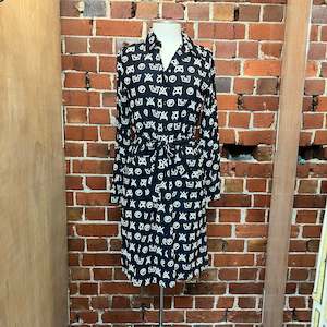 MOSCHINO 'Dry-clean Only' silk dress