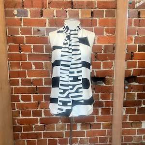 MOSCHINO pussy bow shirt