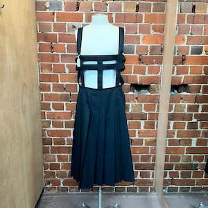 Japanese: COMME DES GARCONS wool pinafore