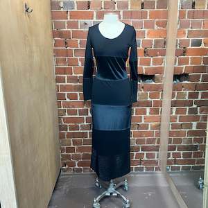 Moschino 1: MOSCHINO mixed fabric gown