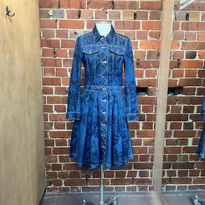 MOSCHINO COUTURE cherub denim dress