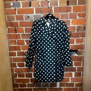 MOSCHINO linen polka dot coat