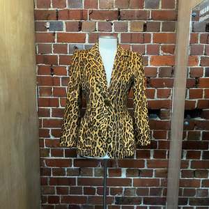 MOSCHINO 1990's leopard faux fur jacket