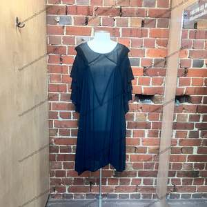 JIMMY D silk ruffle dress