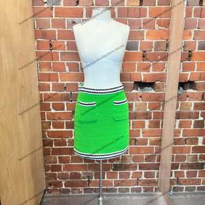 GUCCI crochet mini skirt