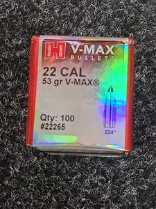 Products: Hornady V-Max 22 Cal 53gr Quantity: 100 22265 - Hunt Nz