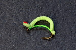Dry Flies: Red Head C'Sucker Willow Grub - Kiwi Fly Fishing