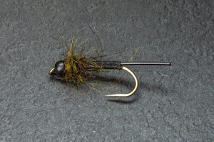 Flies - Kiwi Fly Fishing: TH Olive Stick Caddis - Kiwi Fly Fishing